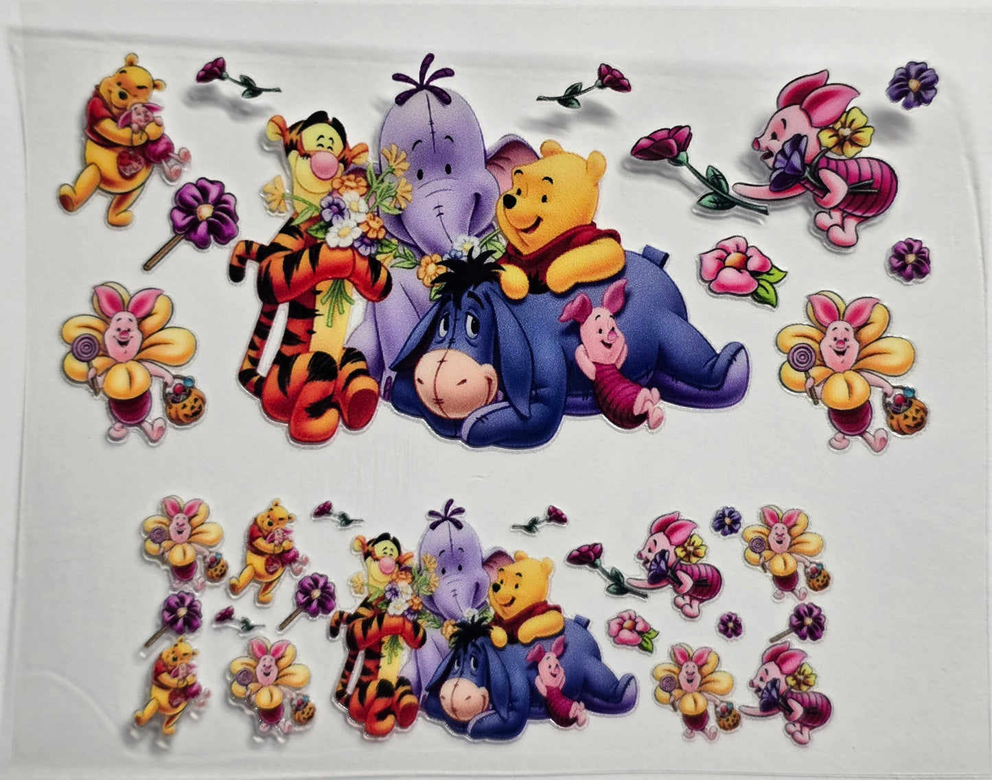 Mini Tumbler Keychain UV/DTF Wraps - Winnie Bear 2 - Multiple Designs Available