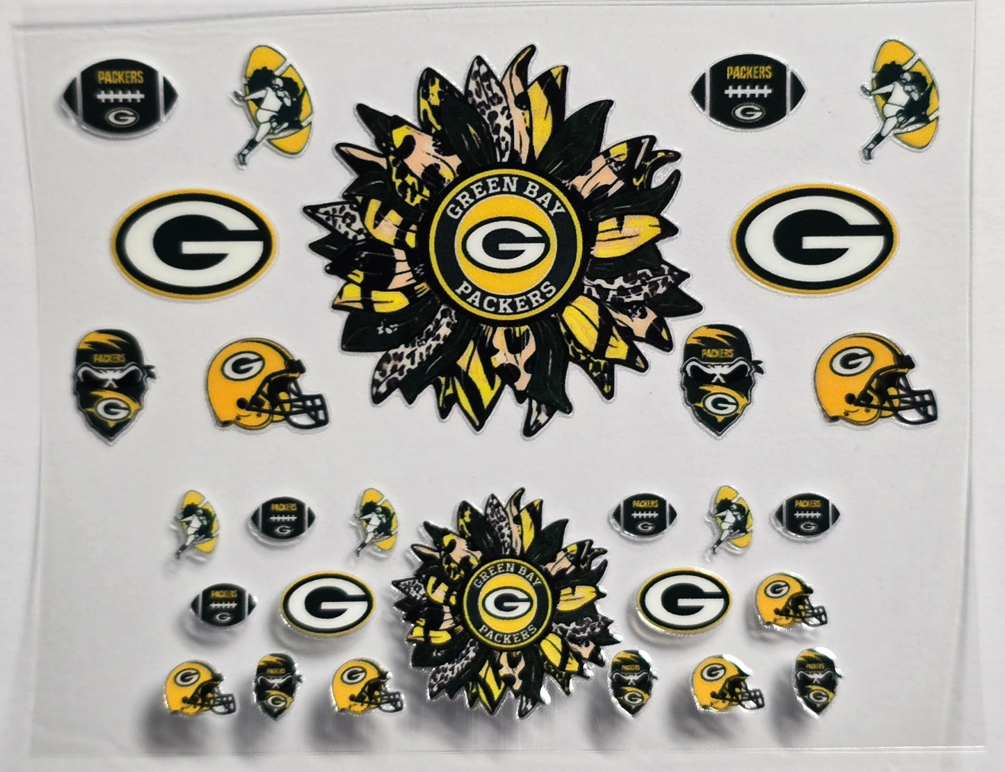 Mini Tumbler Keychain UV/DTF Wraps - Football - Green Bay - Multiple Designs Available
