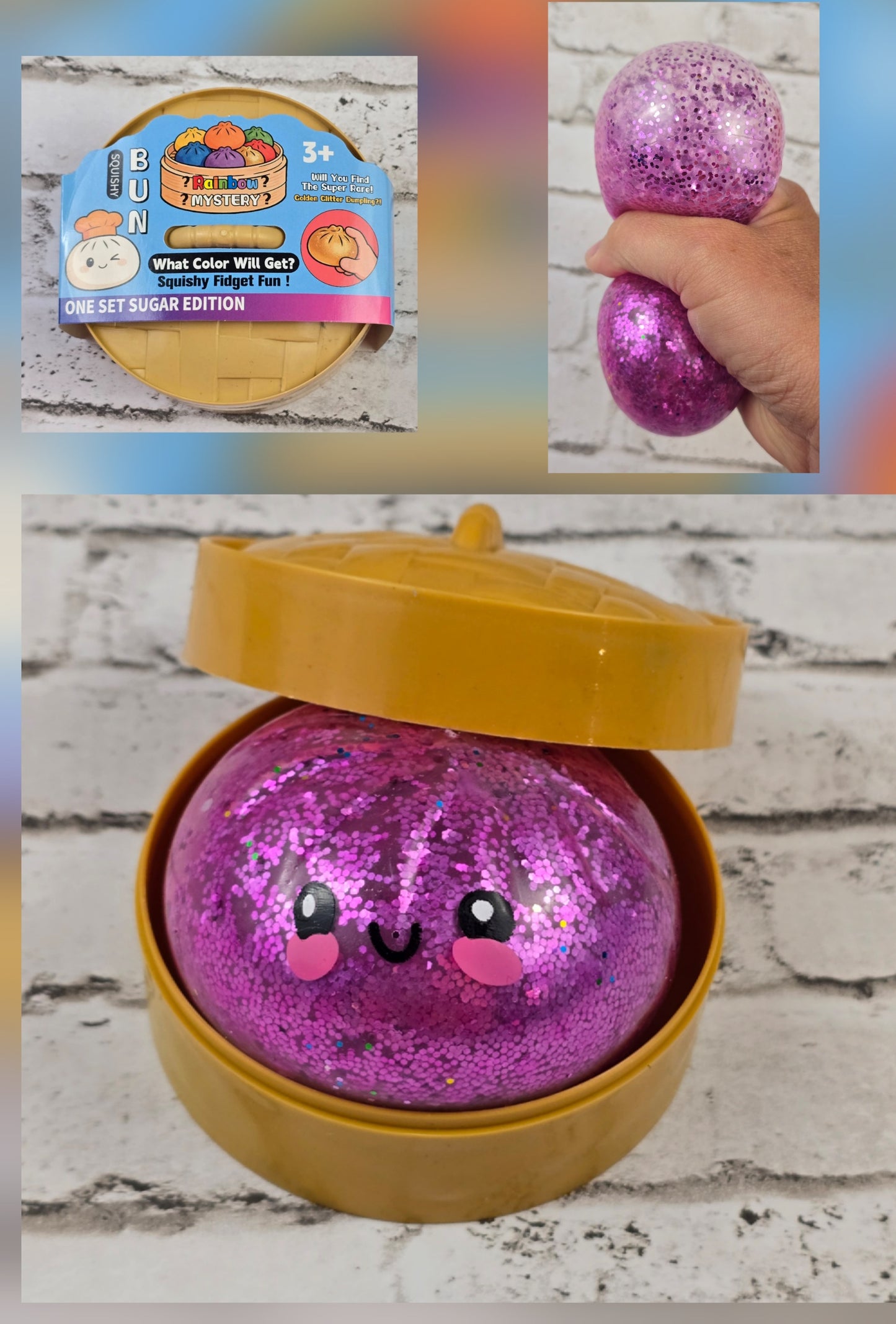 Glitter Bead Dumpling with Mini Steamer Case (G3) - Multiple Colors Available