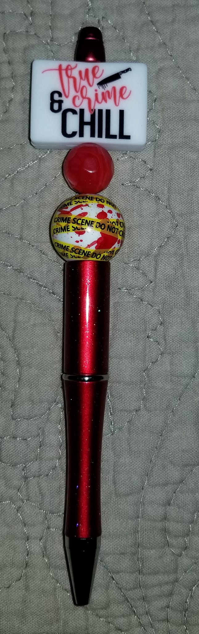 Halloween & True Crime Beaded Character Pen – Includes 1 Ink Refill
