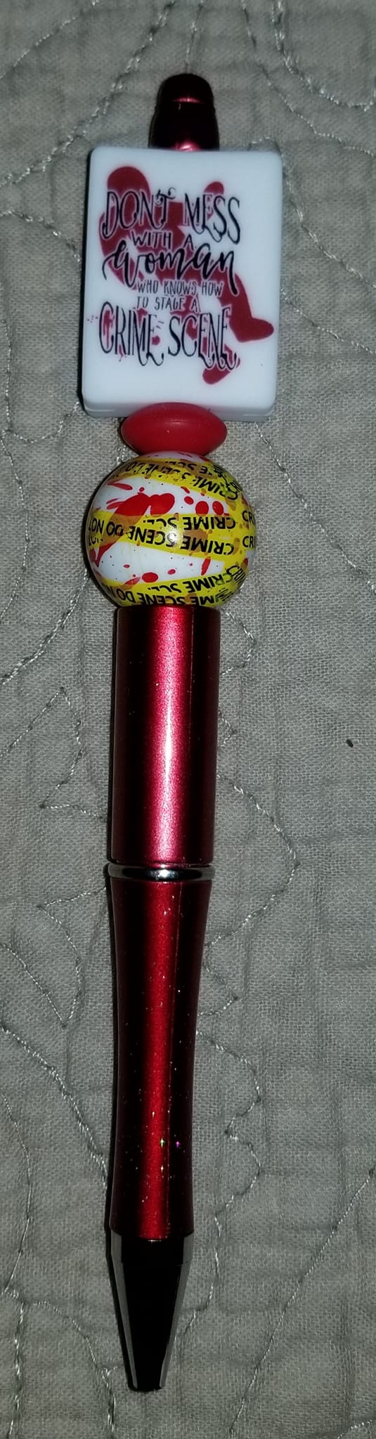 Halloween & True Crime Beaded Character Pen – Includes 1 Ink Refill