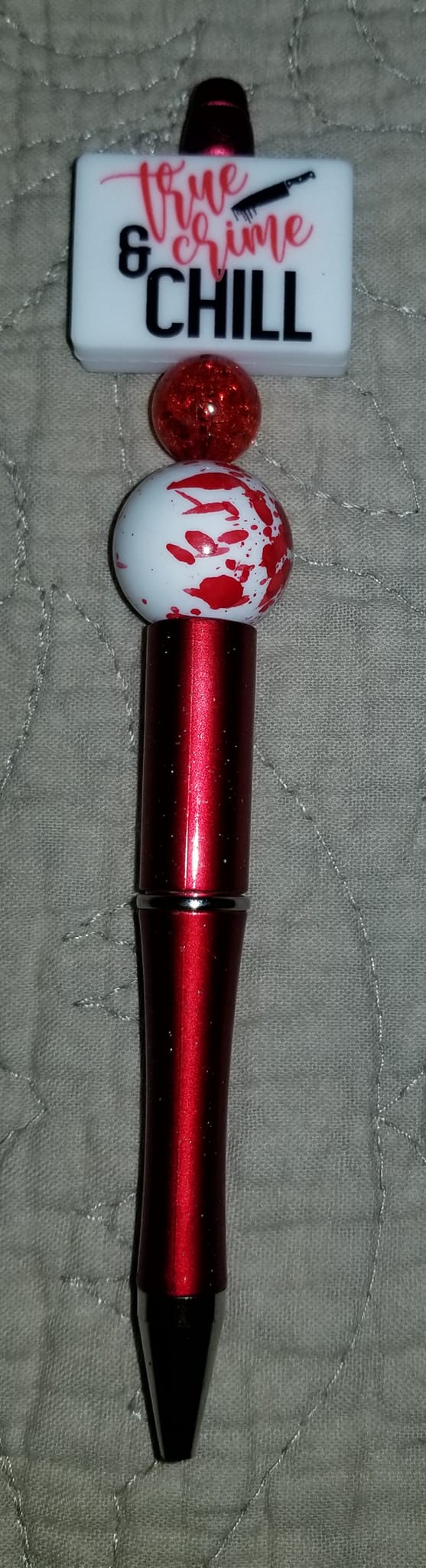 Halloween & True Crime Beaded Character Pen – Includes 1 Ink Refill