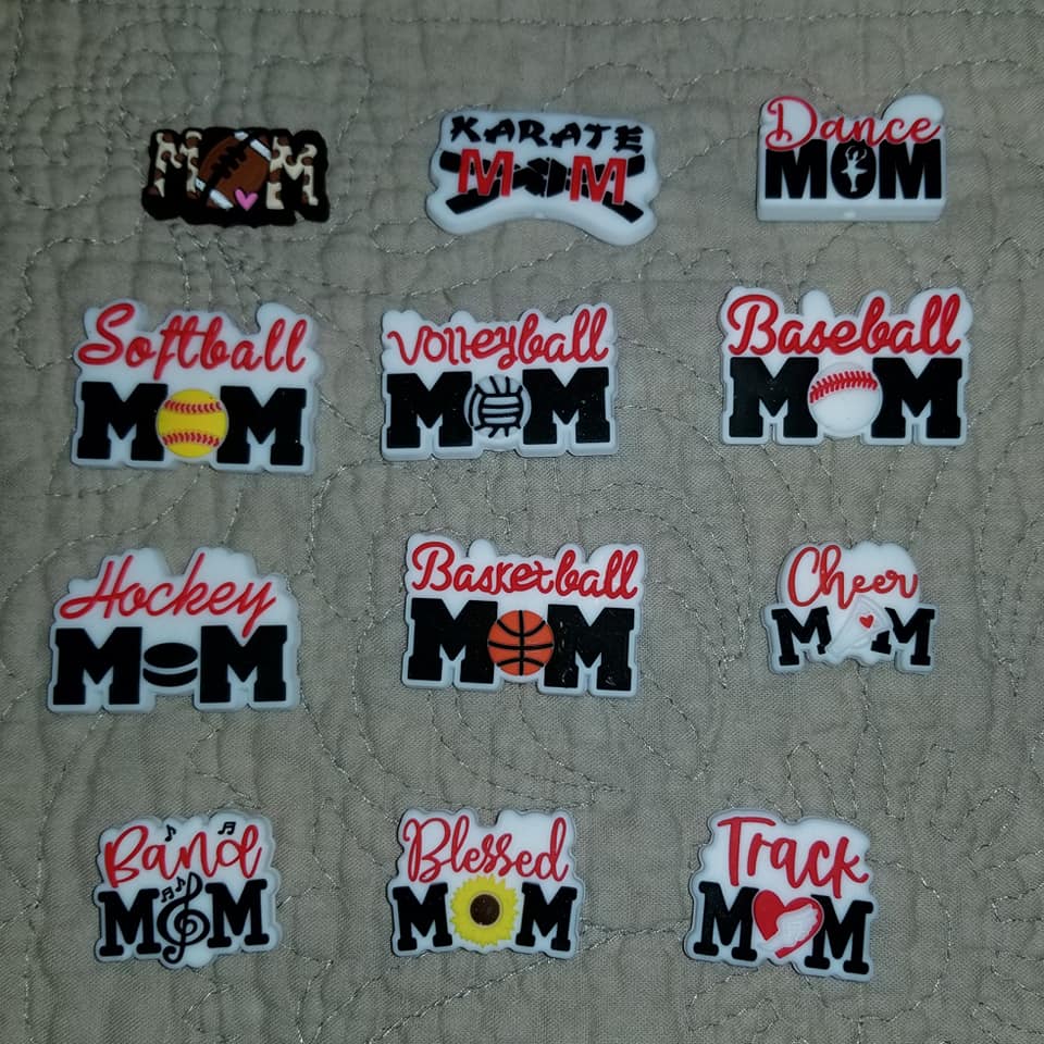Sport Mom Focal Beads - Multiple Designs Available