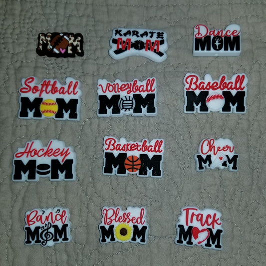 Sport Mom Focal Beads - Multiple Designs Available