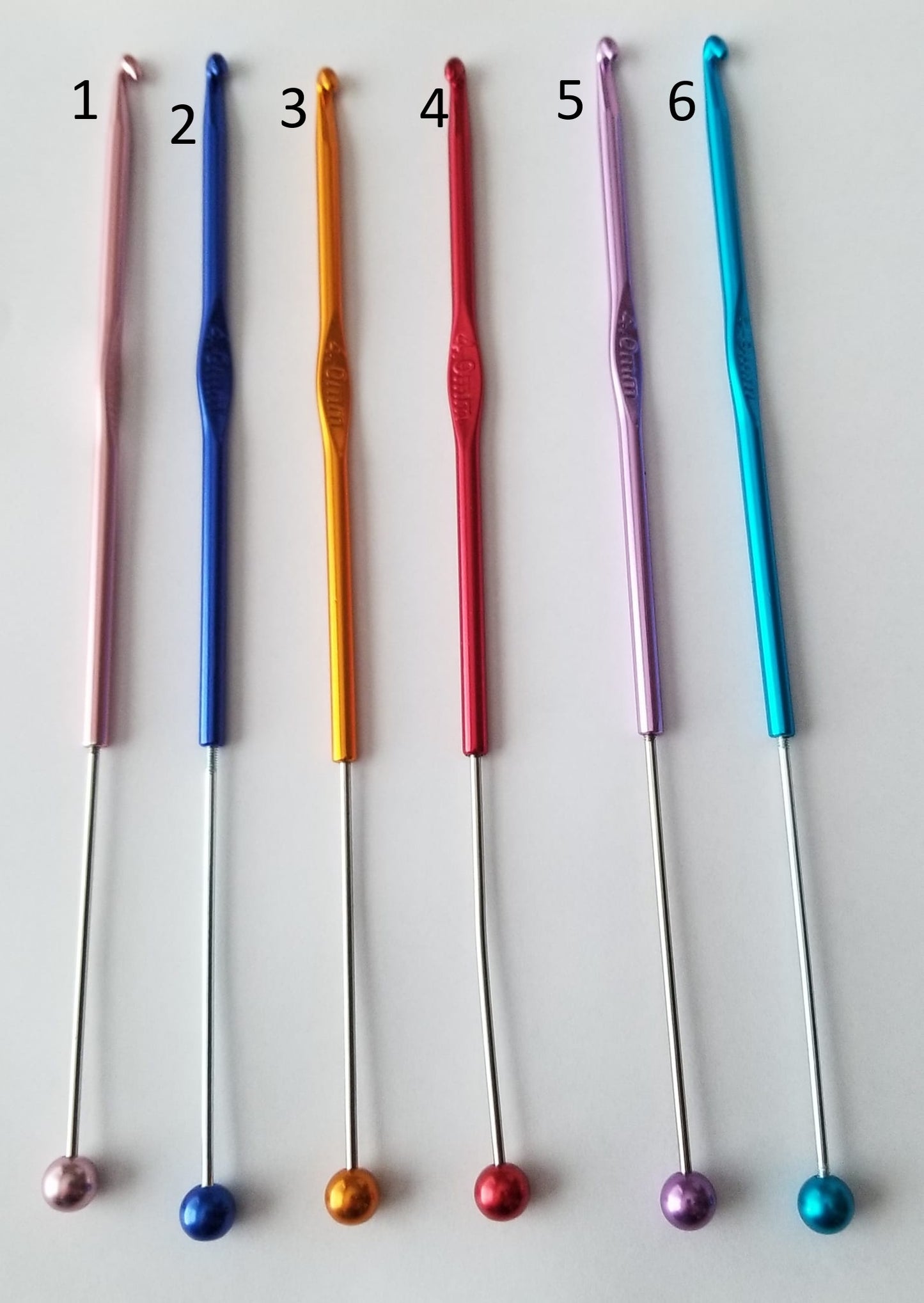 Beadable Crochet Hook Size G - Available in Multiple Colors