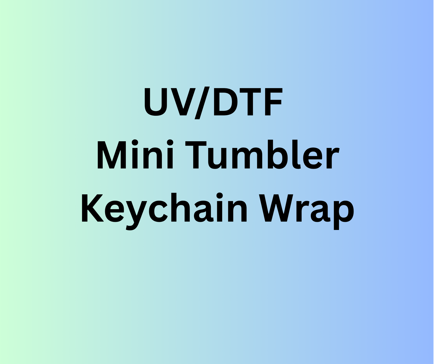 Mini Tumbler Keychain UV/DTF Wraps - Fashion Pink Doll
