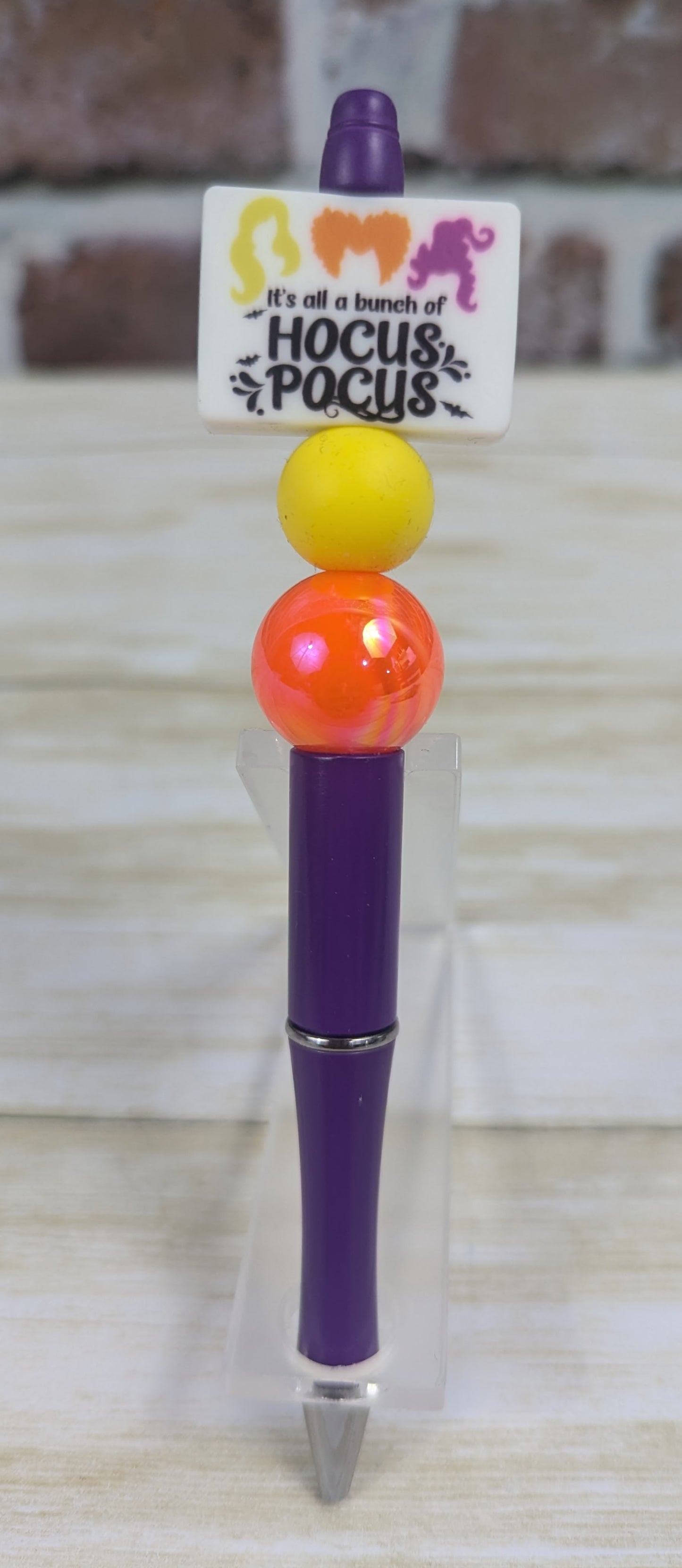 Animated Character-Themed Beaded Pens - Includes 1 Ink Refill