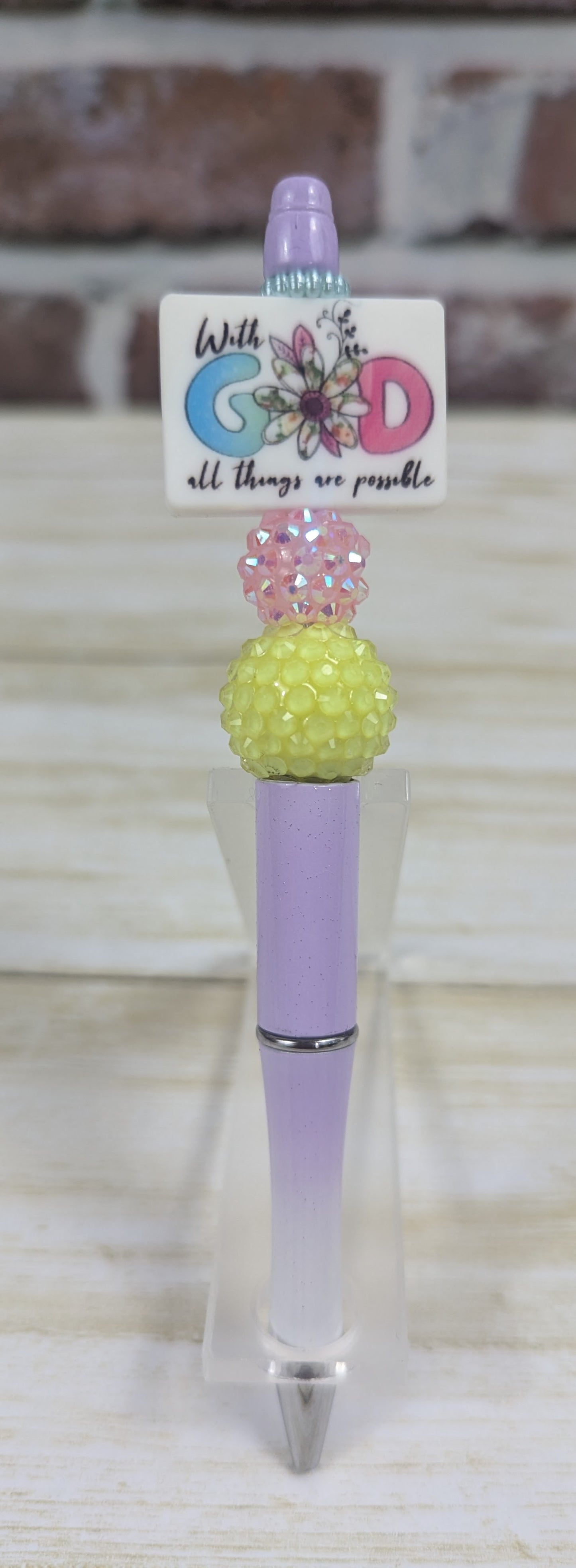 Faith-Inspired Beaded Pens