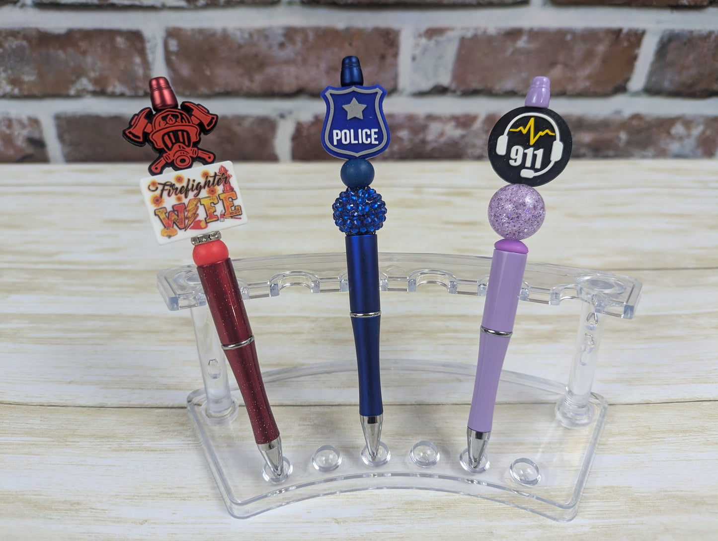 First Responder Appreciation Beaded Pens
