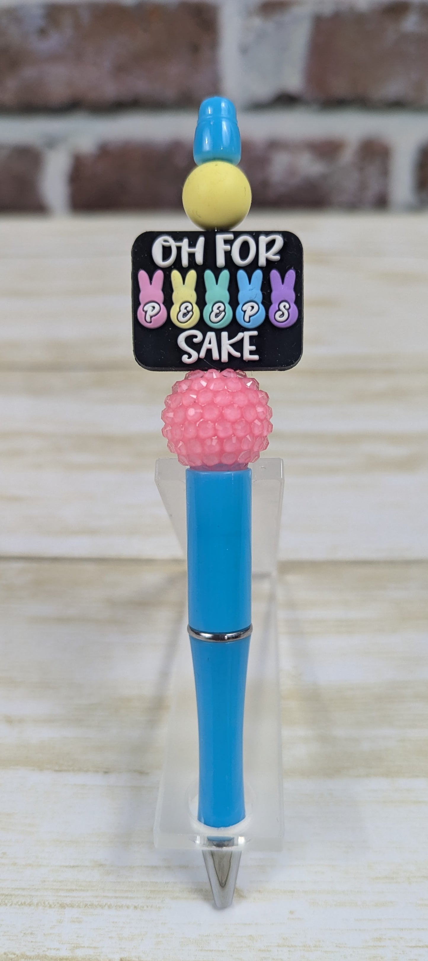 "Oh For Peeps Sake" Beaded Pens