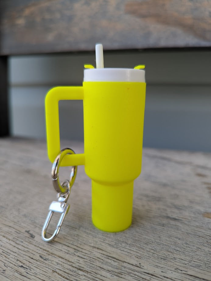 Keychain - Mini Tumbler Storage Container - Multiple Colors Available