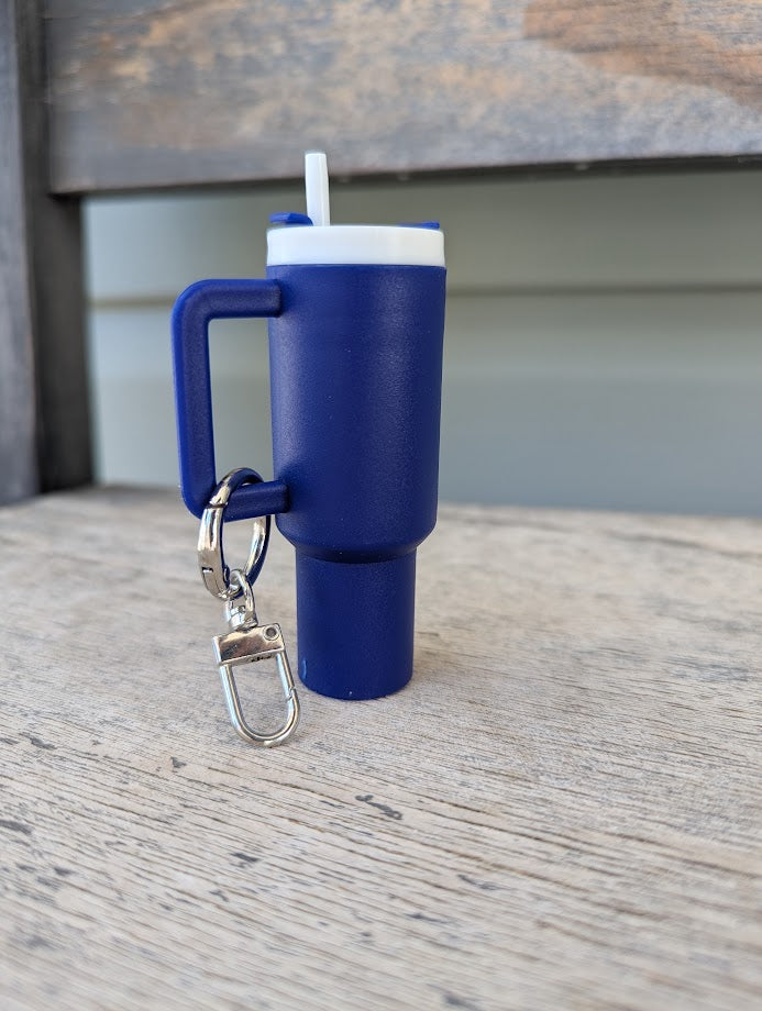 Keychain - Mini Tumbler Storage Container - Multiple Colors Available