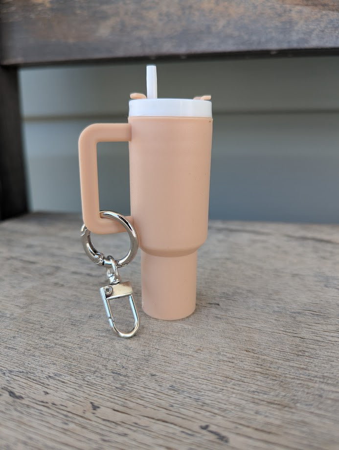 Keychain - Mini Tumbler Storage Container - Multiple Colors Available