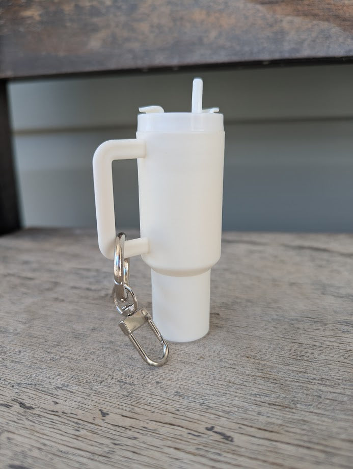 Keychain - Mini Tumbler Storage Container - Multiple Colors Available