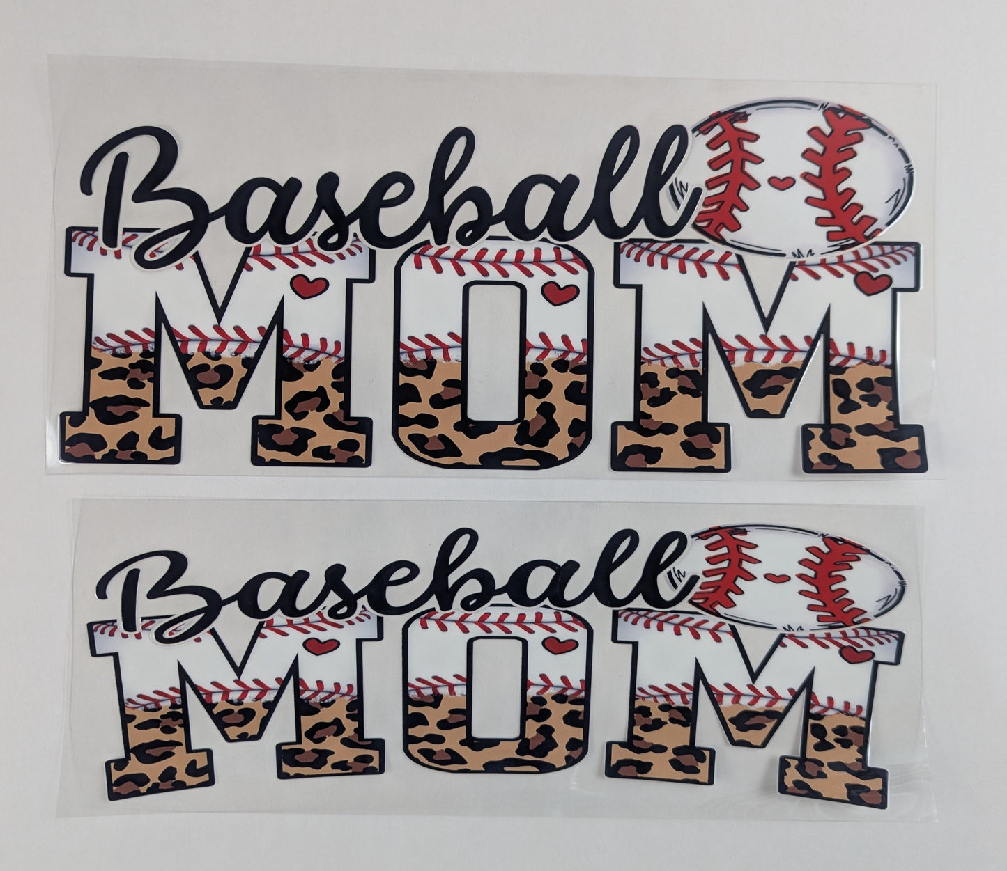 40 oz Ready to Apply UV DTF 2-piece wrap set - Sports Mom - Multiple Designs Available