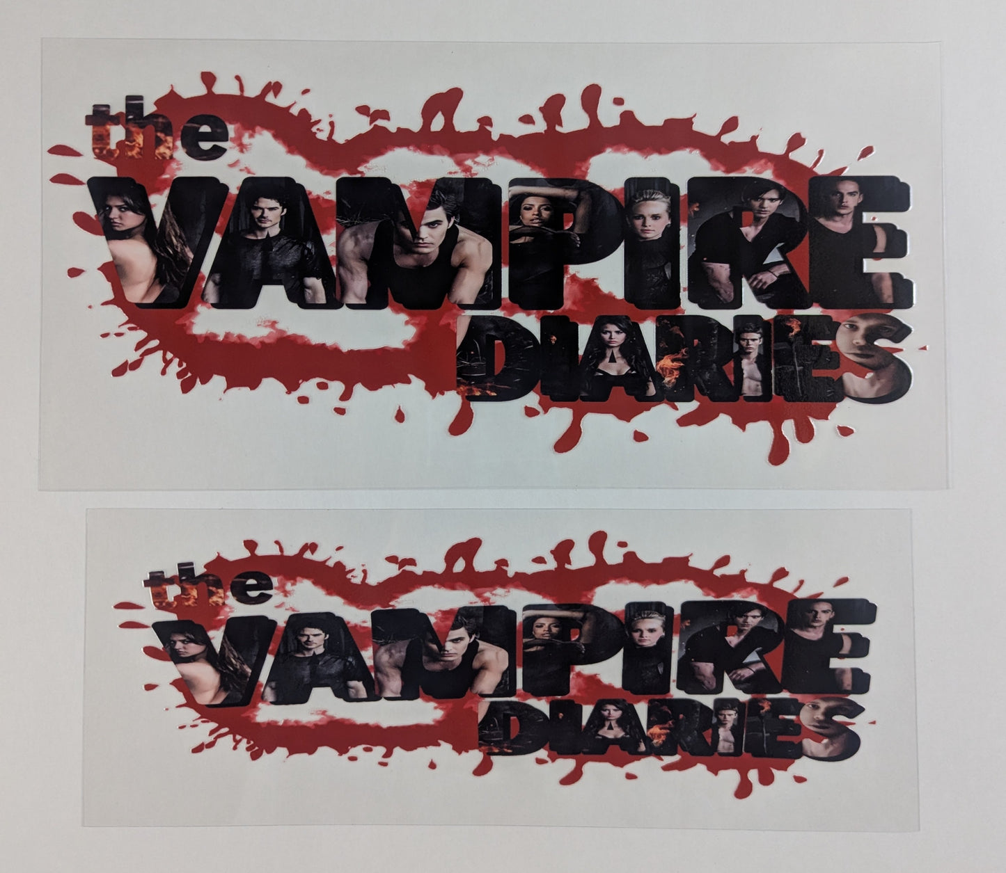 40 oz Ready to Apply UV DTF 2-piece wrap set - Vampire - Multiple Designs Available