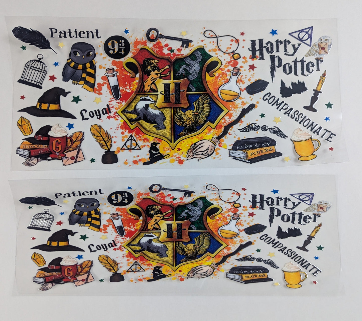 40 oz Ready to Apply UV DTF 2-piece wrap set - Wizards - Multiple Designs Available
