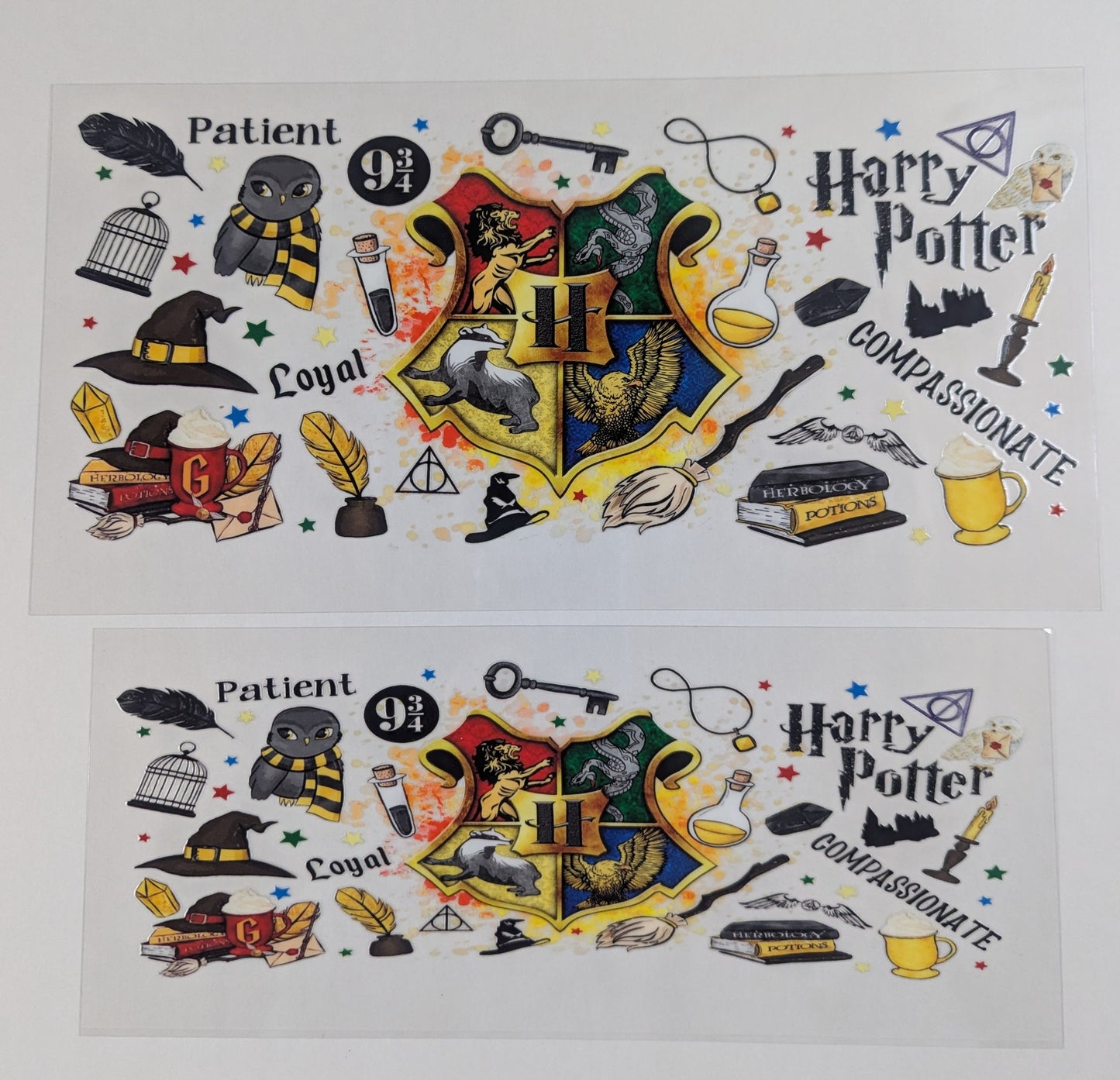 40 oz Ready to Apply UV DTF 2-piece wrap set - Wizard - Multiple Designs Available