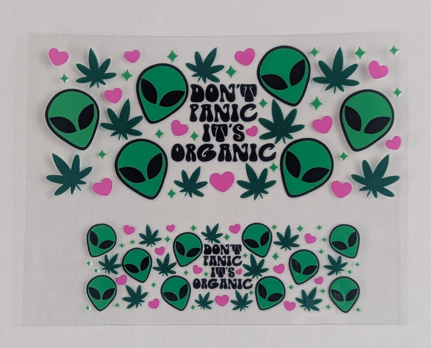Mini Tumbler Keychain UV/DTF Wraps - Alien