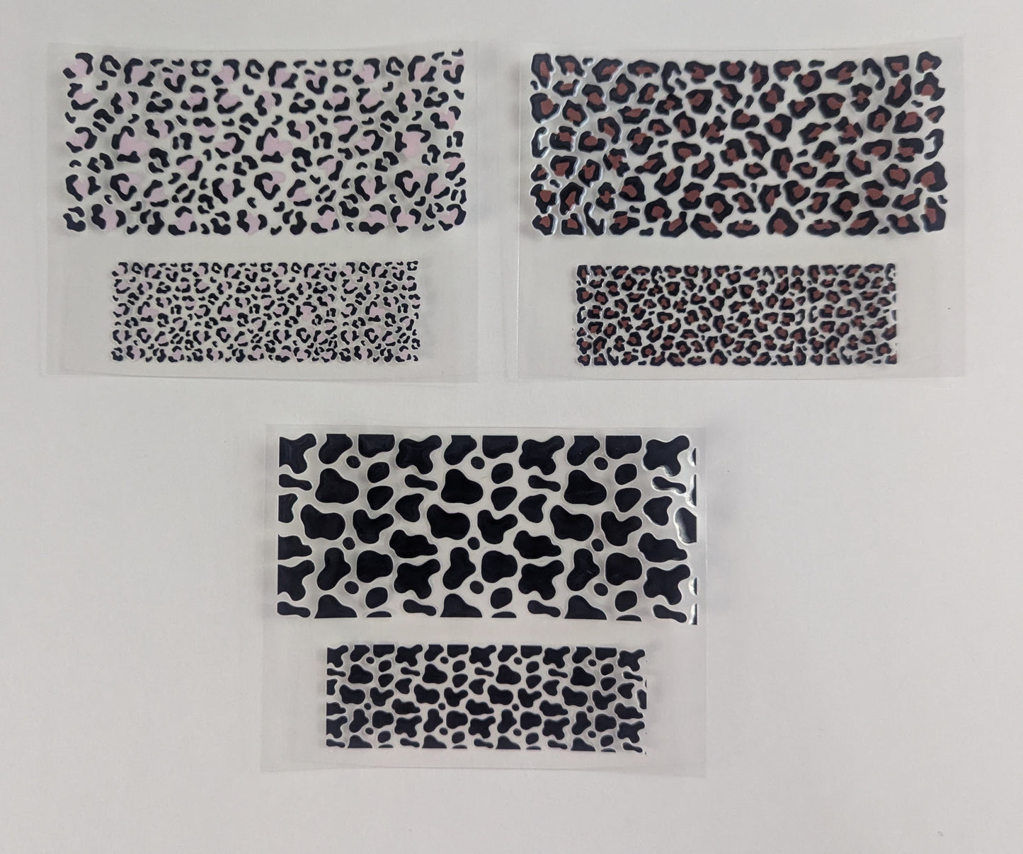 Mini Tumbler Keychain UV/DTF Wraps - Animal Prints - Multiple Designs Available