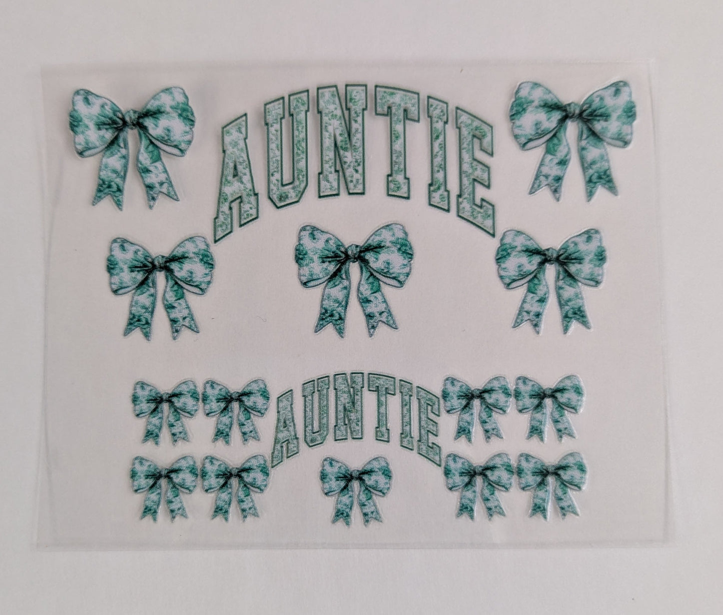 Mini Tumbler Keychain UV/DTF Wraps - Aunt - Multiple Designs Available