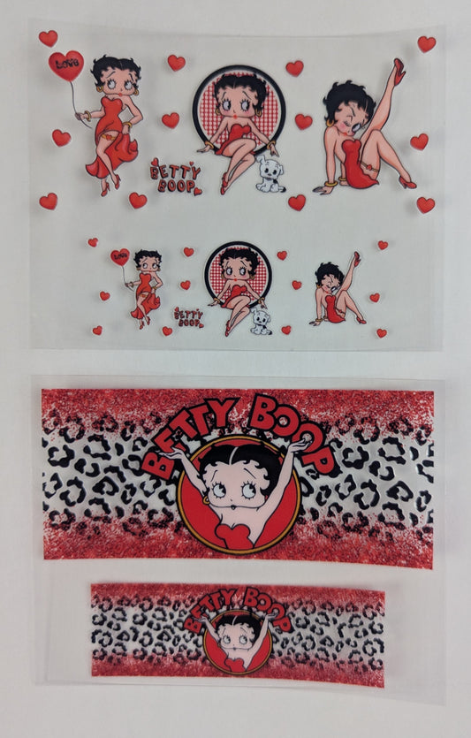 Mini Tumbler Keychain UV/DTF Wraps - Betty - Multiple Designs Available