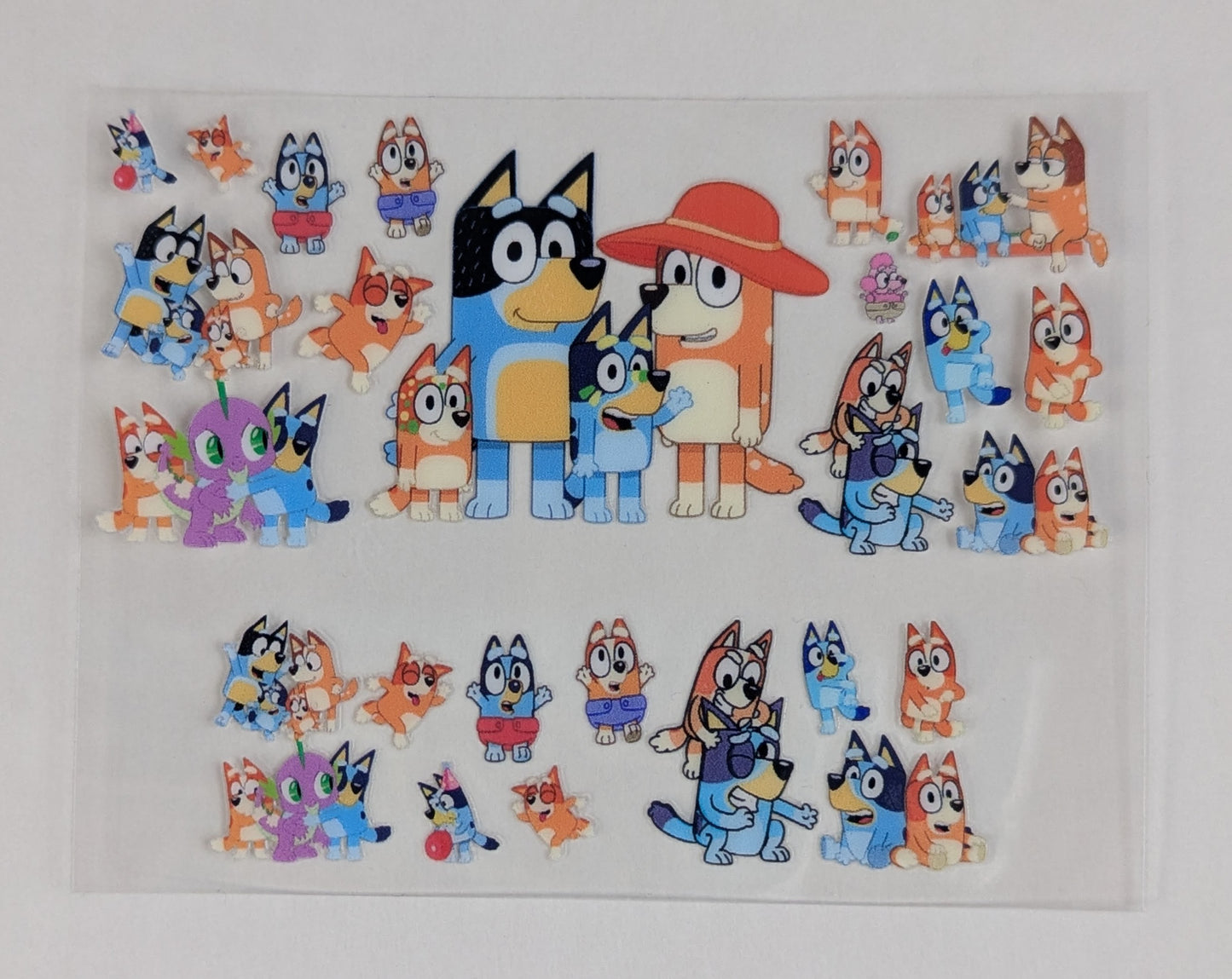 Mini Tumbler Keychain UV/DTF Wraps - Blue Dog - Multiple Designs Available