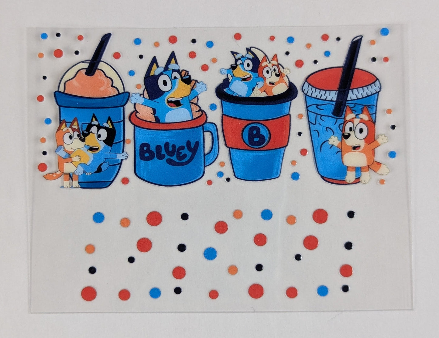 Mini Tumbler Keychain UV/DTF Wraps - Blue Dog - Multiple Designs Available