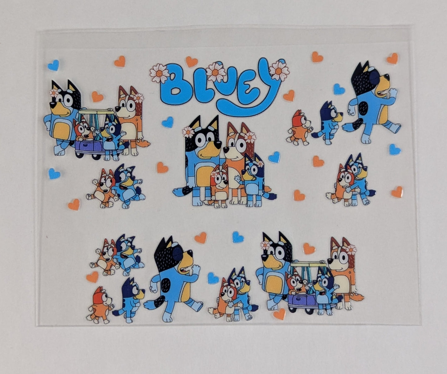 Mini Tumbler Keychain UV/DTF Wraps - Blue Dog - Multiple Designs Available