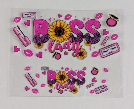 Mini Tumbler Keychain UV/DTF Wraps - Boss Lady