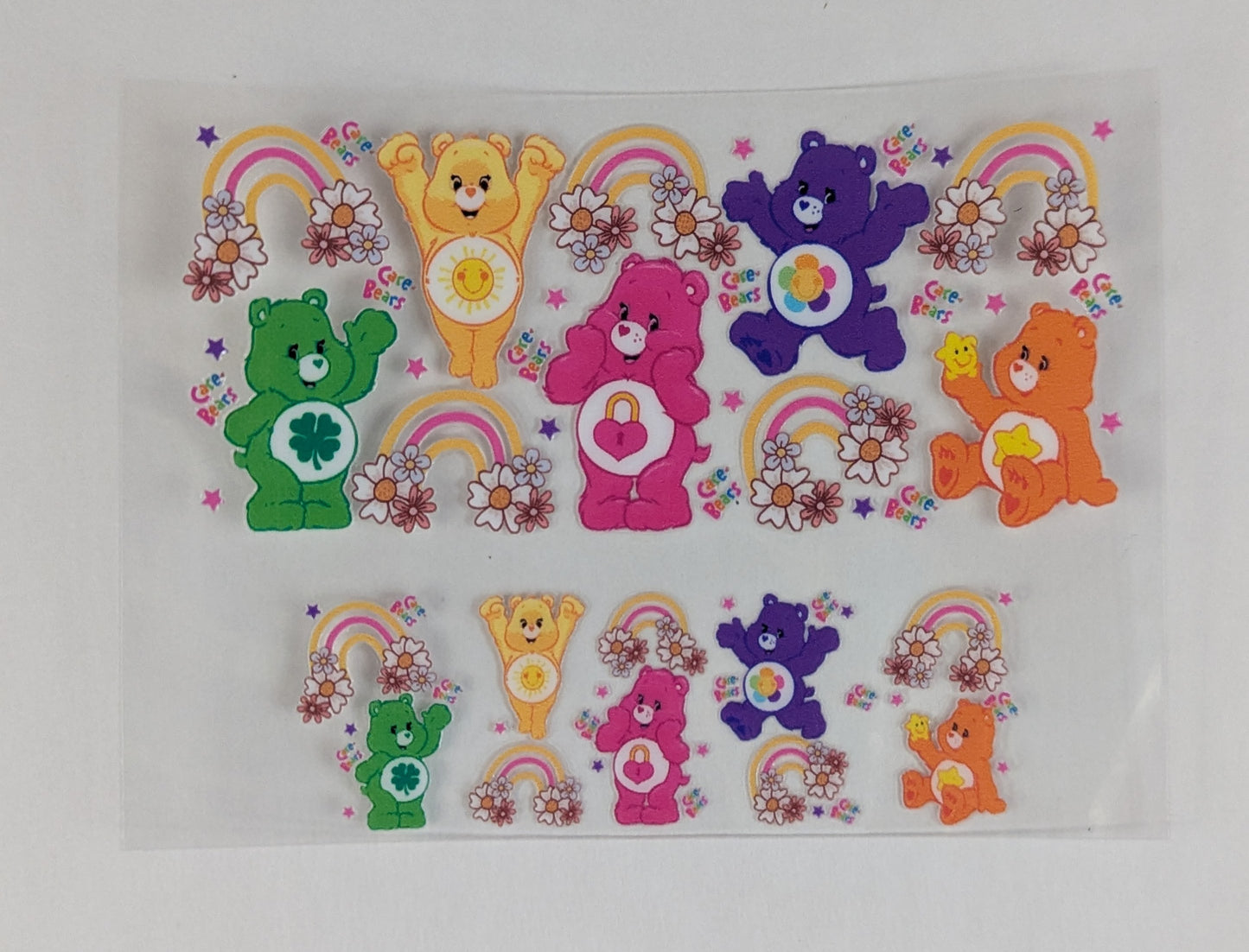 Mini Tumbler Keychain UV/DTF Wraps - Care Bear - Multiple Designs Available