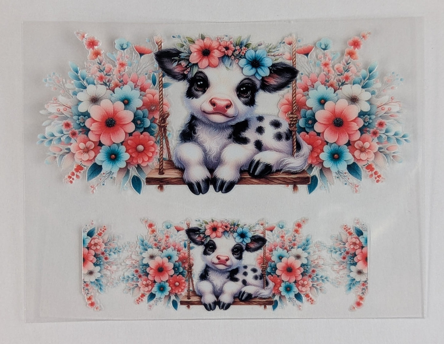 Mini Tumbler Keychain UV/DTF Wraps - Cows - Multiple Designs Available