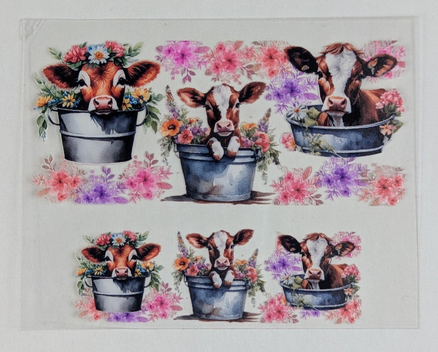 Mini Tumbler Keychain UV/DTF Wraps - Cows - Multiple Designs Available