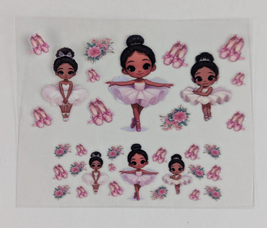 Mini Tumbler Keychain UV/DTF Wraps - Dance - Ballet - Multiple Designs Available