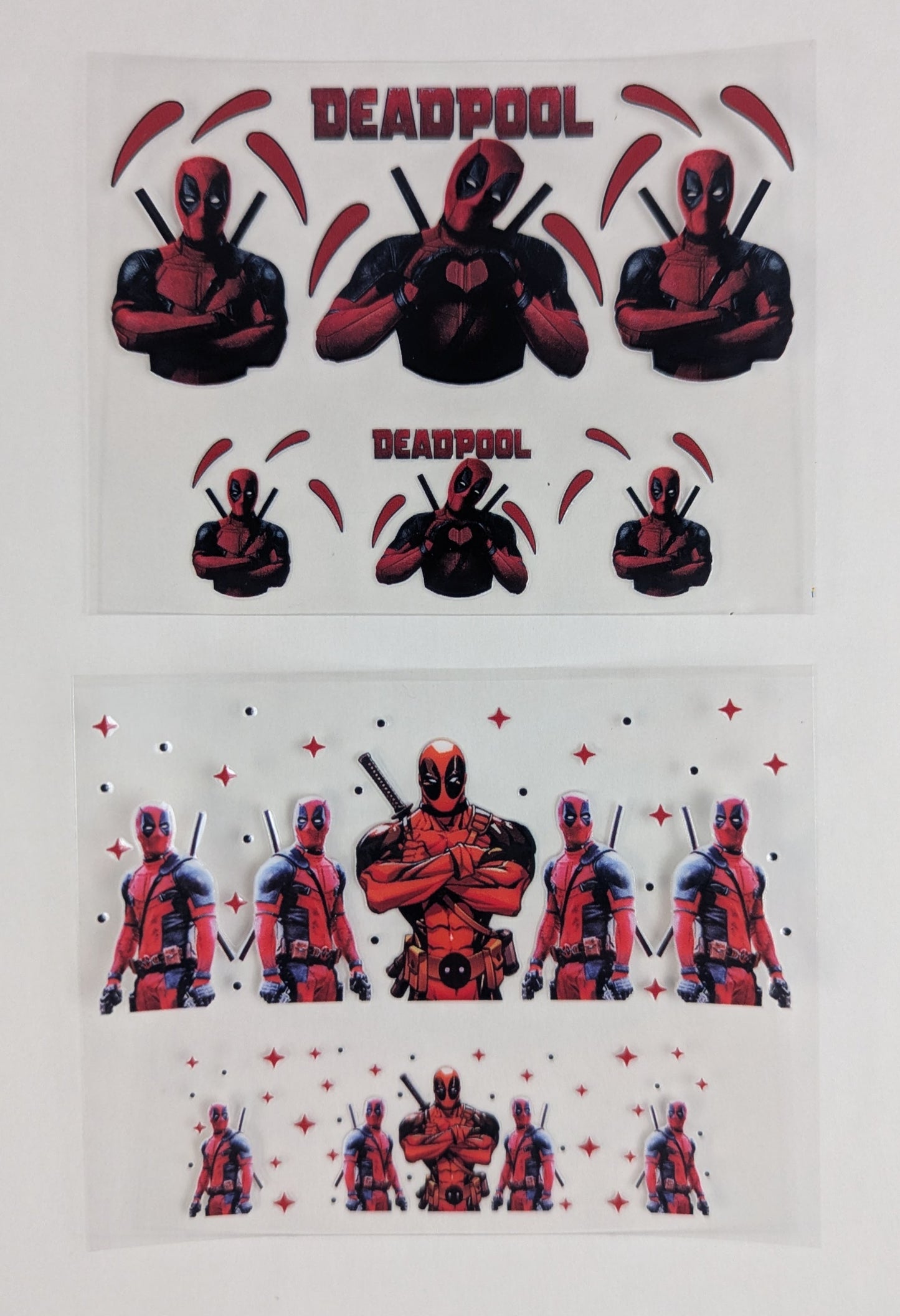 Mini Tumbler Keychain UV/DTF Wraps - Deadpool - Multiple Designs Available