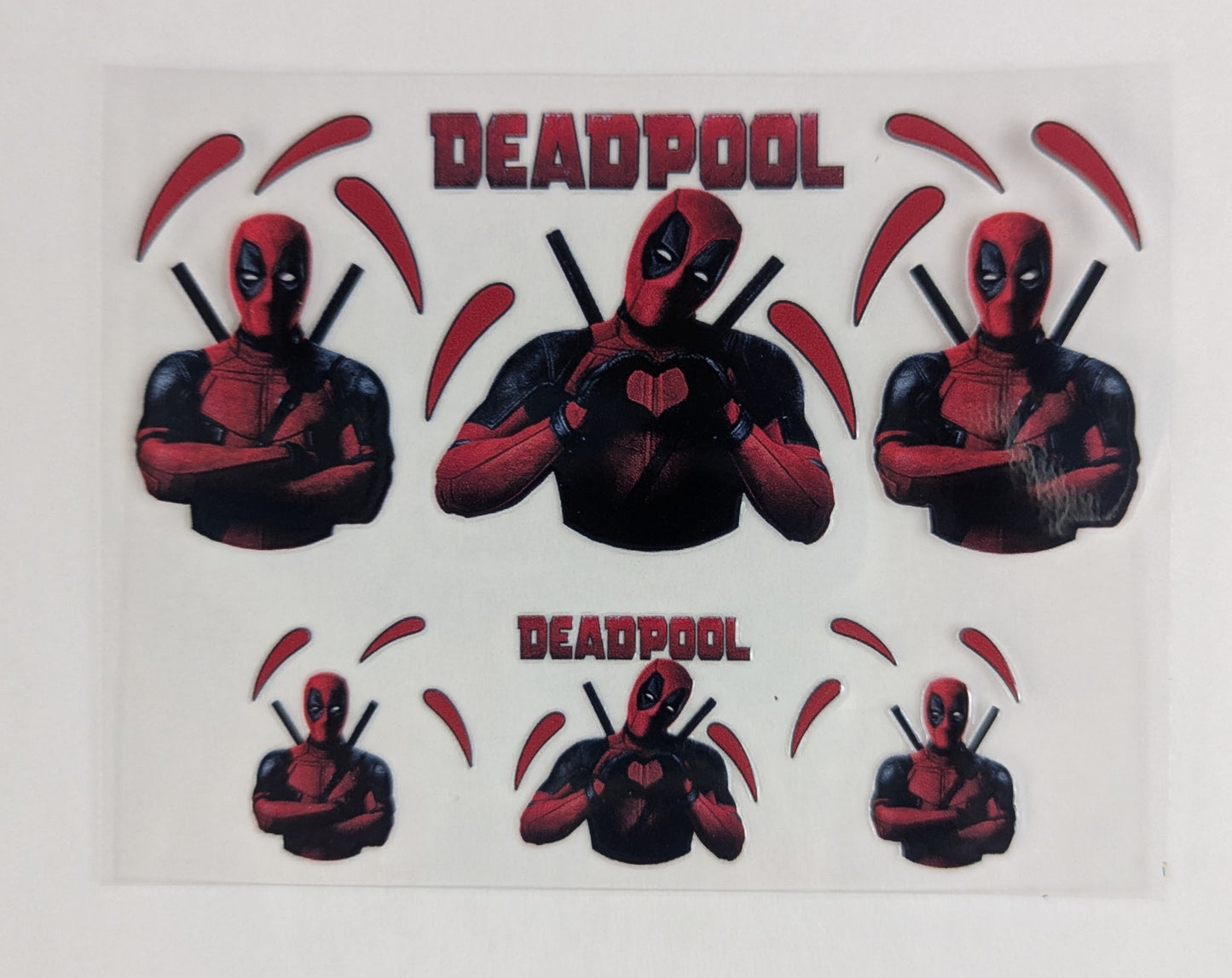 Mini Tumbler Keychain UV/DTF Wraps - Deadpool - Multiple Designs Available