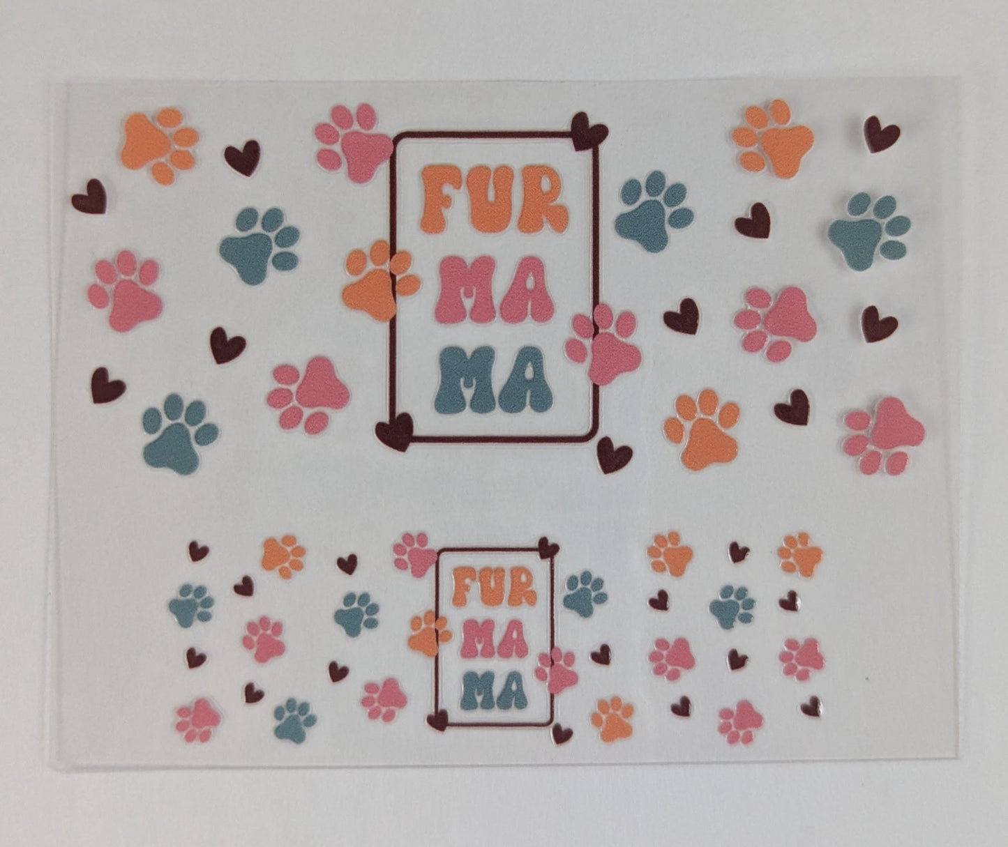 Mini Tumbler Keychain UV/DTF Wraps - Dog Mom - Multiple Designs Available