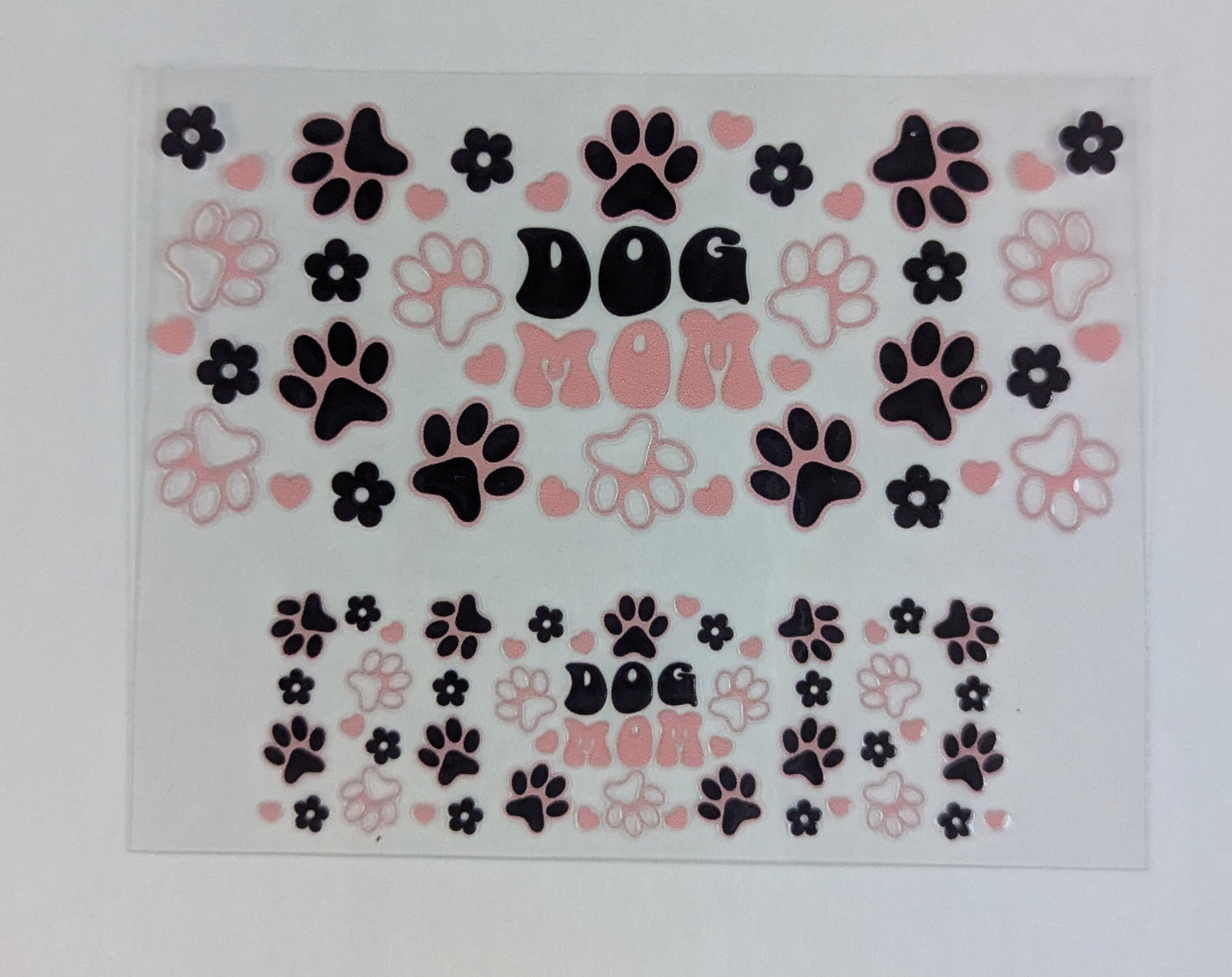 Mini Tumbler Keychain UV/DTF Wraps - Dog Mom - Multiple Designs Available