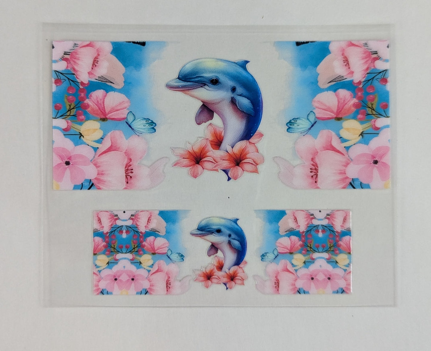 Mini Tumbler Keychain UV/DTF Wraps - Dolphin - Multiple Designs Available