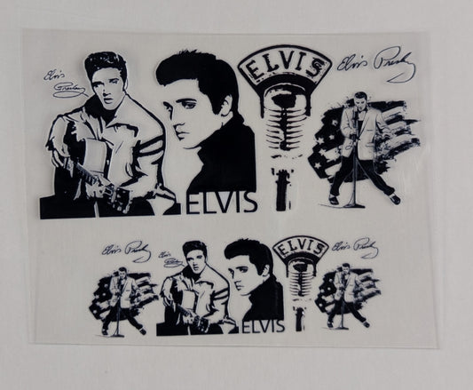 Mini Tumbler Keychain UV/DTF Wraps - Elvis - Multiple Designs Available
