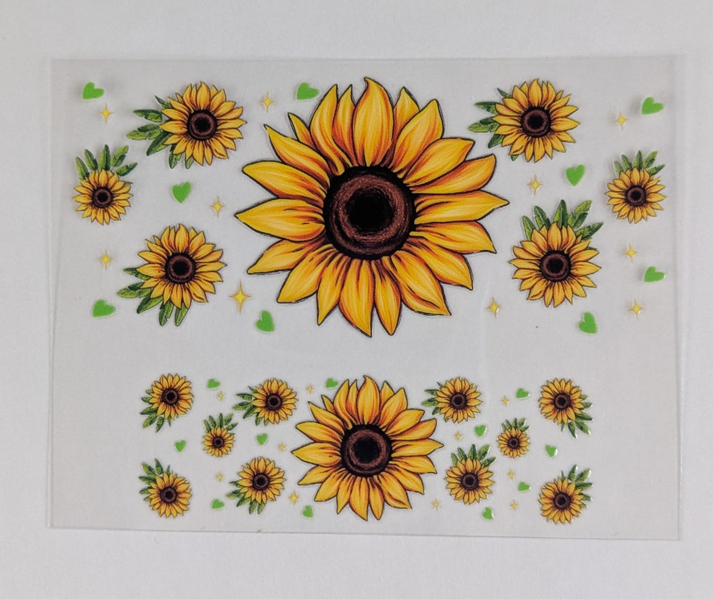 Mini Tumbler Keychain UV/DTF Wraps - Flowers - Sunflowers - Multiple Designs Available