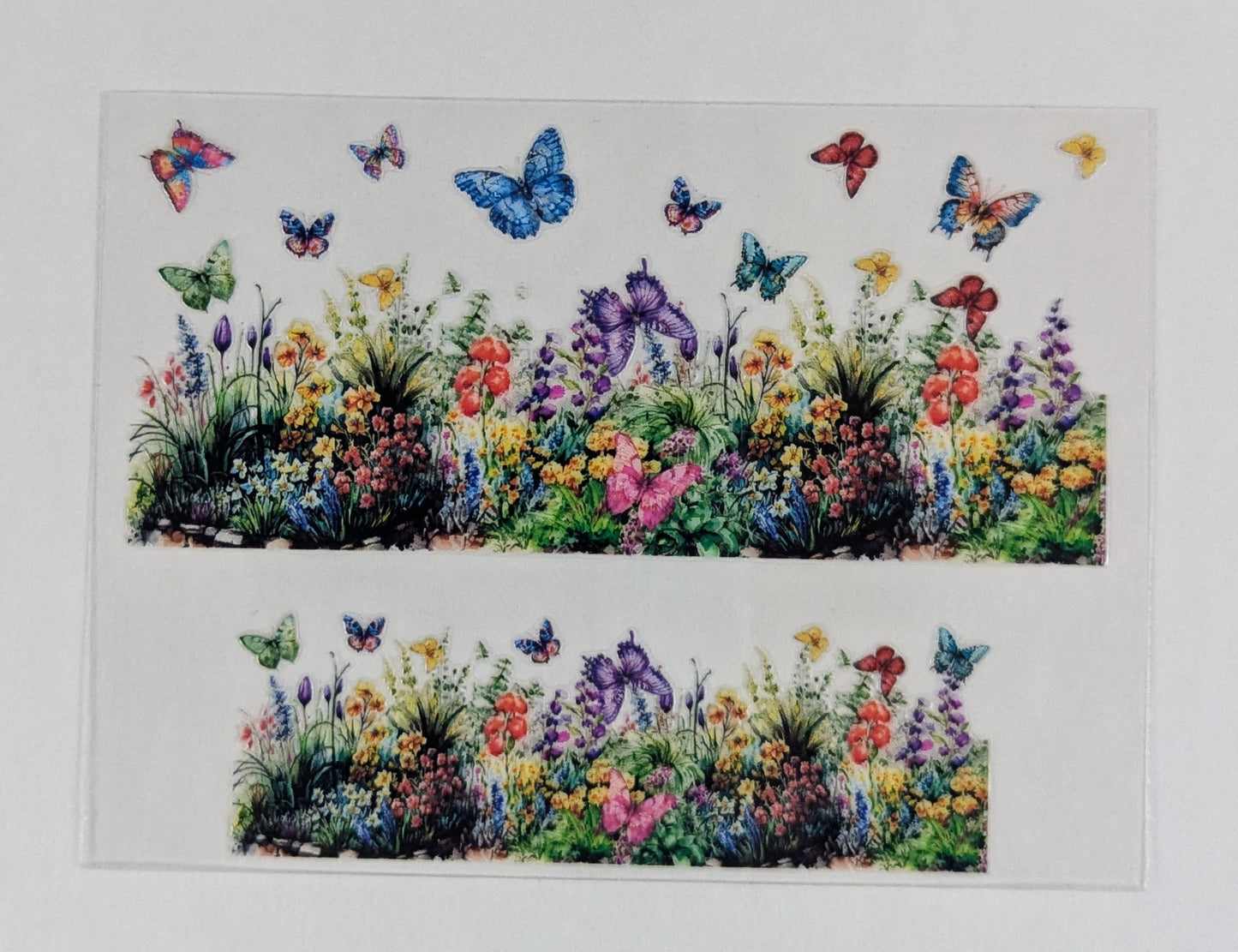 Mini Tumbler Keychain UV/DTF Wraps - Flowers with Butterflies - Multiple Designs Available