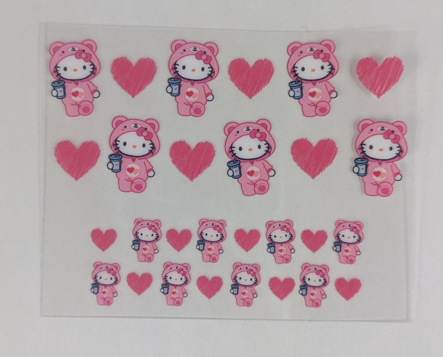 Mini Tumbler Keychain UV/DTF Wraps - HK White Kitty - Multiple Designs Available