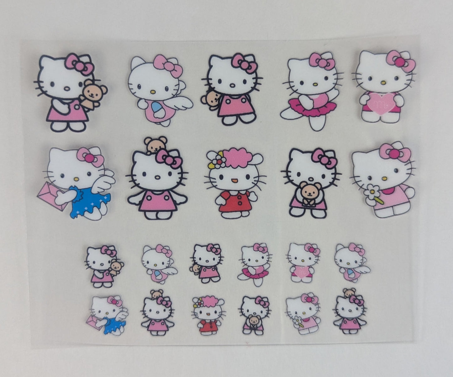 Mini Tumbler Keychain UV/DTF Wraps - HK White Kitty - Multiple Designs Available
