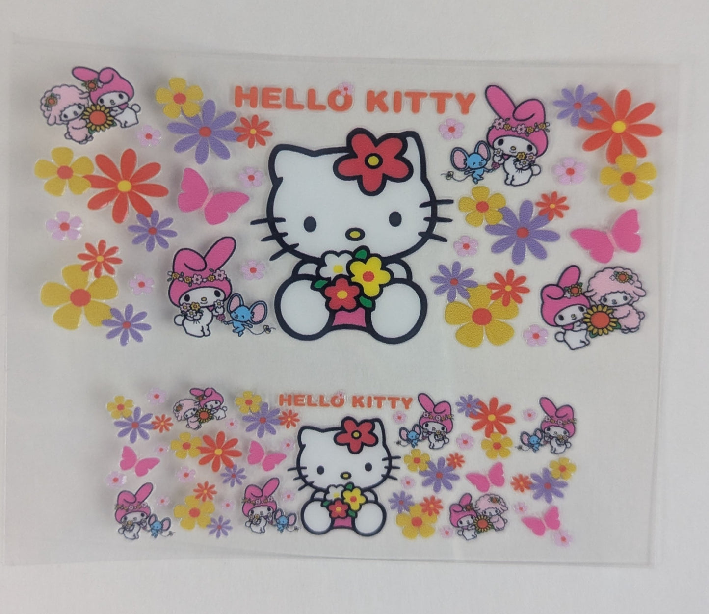 Mini Tumbler Keychain UV/DTF Wraps - HK White Kitty - Multiple Designs Available