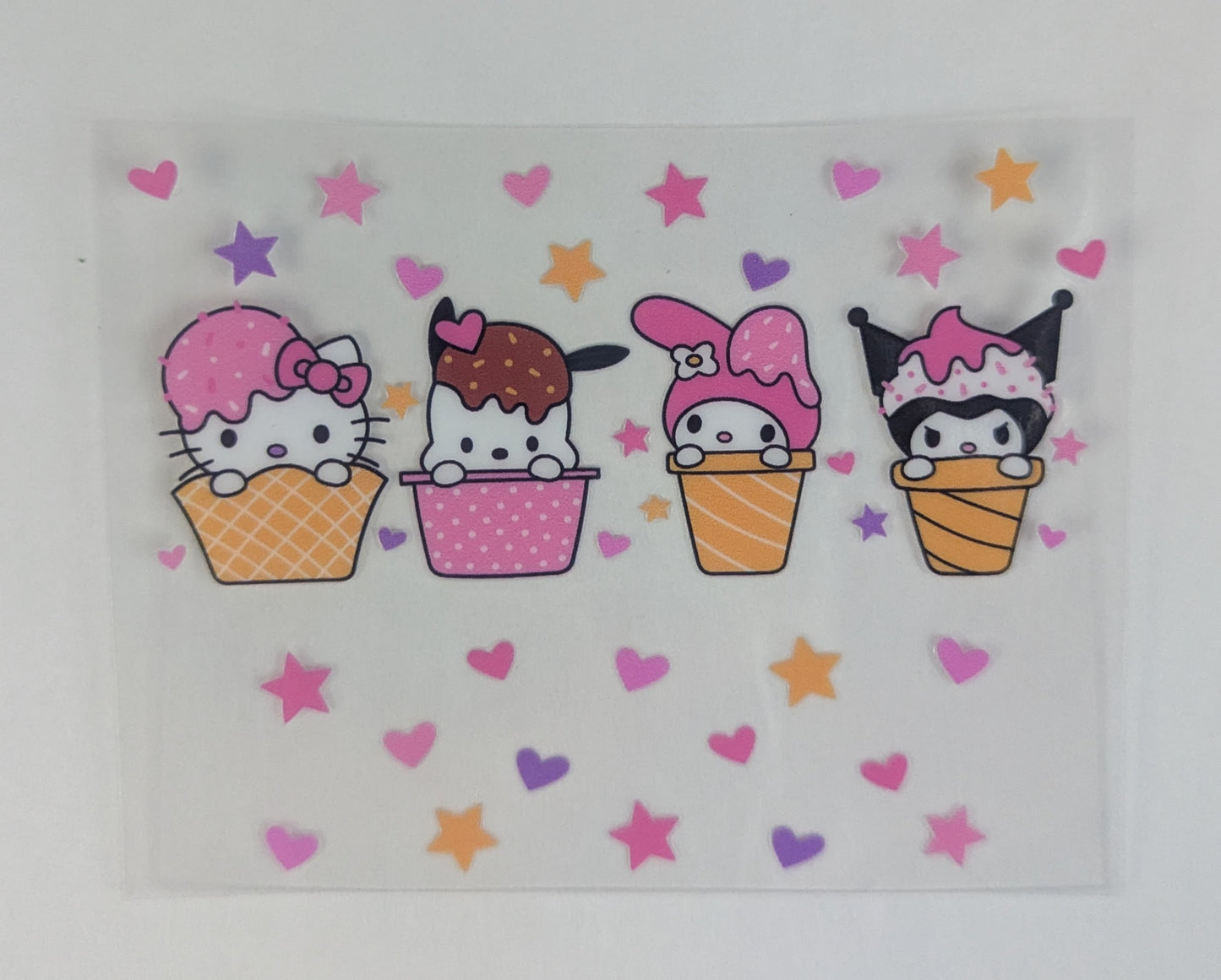 Mini Tumbler Keychain UV/DTF Wraps - HK White Kitty - Multiple Designs Available