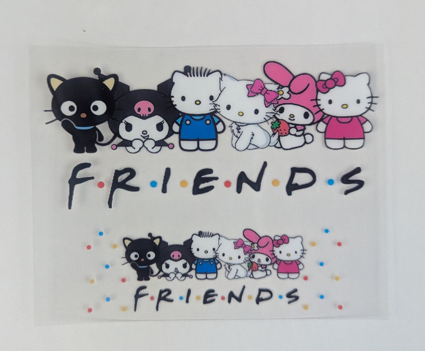 Mini Tumbler Keychain UV/DTF Wraps - HK White Kitty - Multiple Designs Available