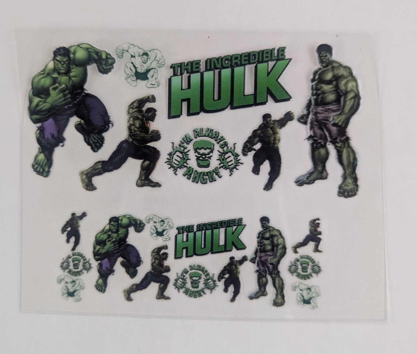 Mini Tumbler Keychain UV/DTF Wraps - Hulk