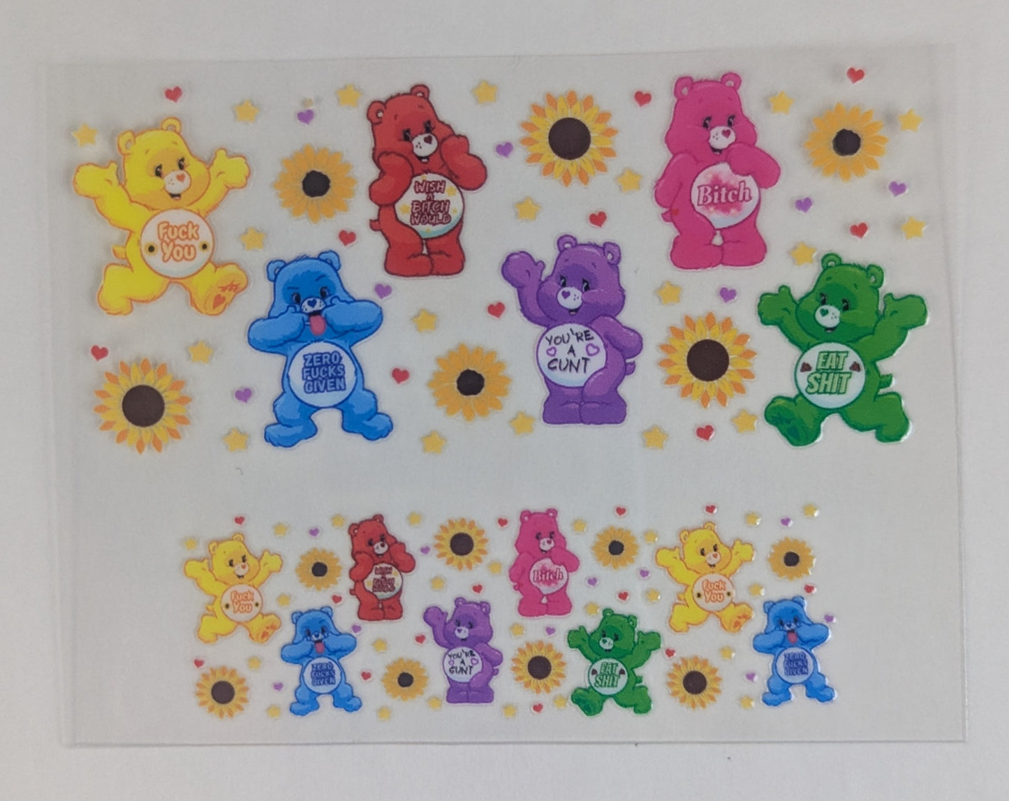 Mini Tumbler Keychain UV/DTF Wraps - Mature 18+ - Naughty Bears - Multiple Designs Available