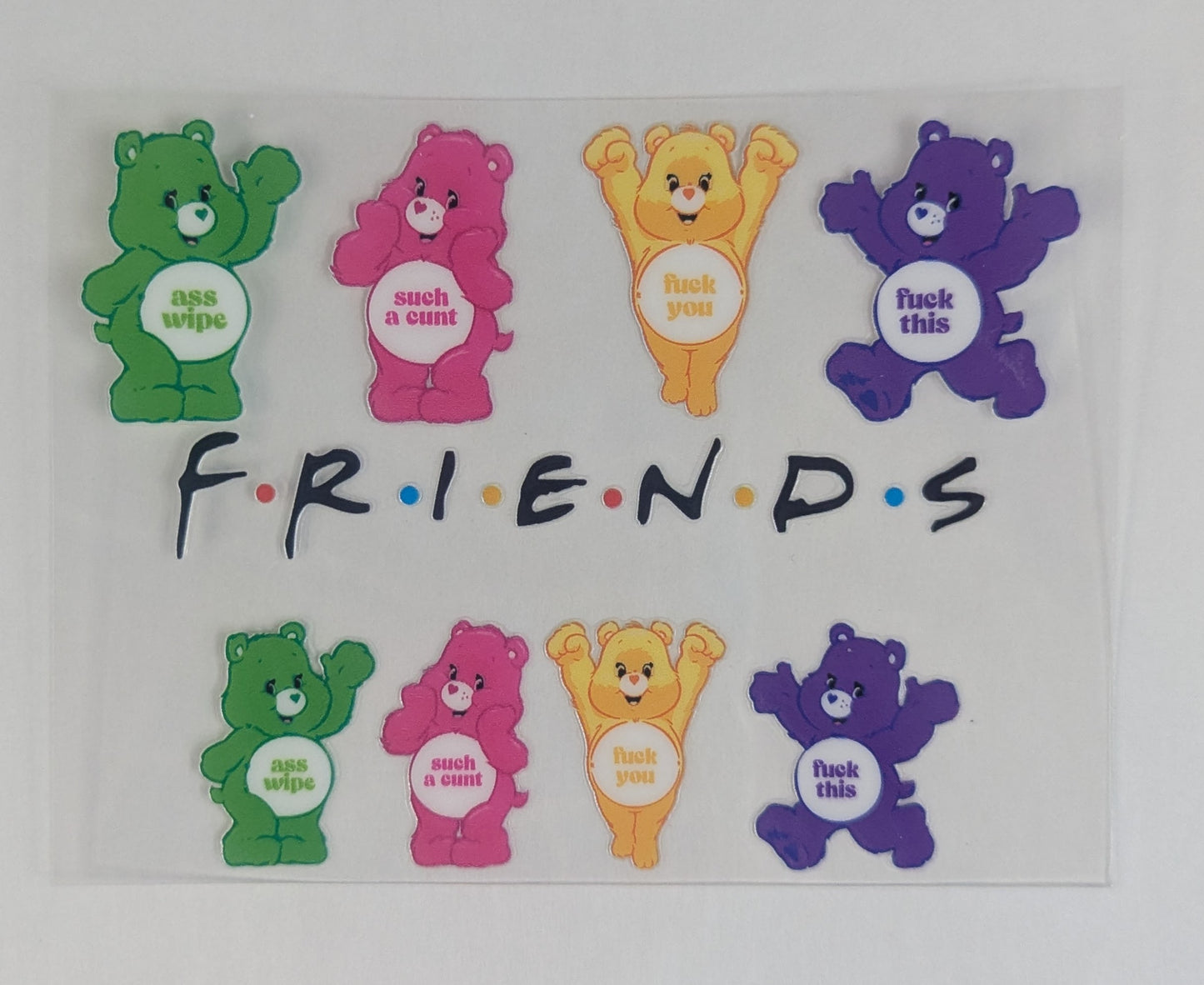 Mini Tumbler Keychain UV/DTF Wraps - Mature 18+ - Naughty Bears - Multiple Designs Available